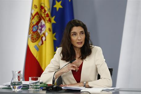 19/07/2022. Rueda de prensa tras el Consejo de Ministros: Isabel Rodríguez, Pilar Llop y Luis Planas. La ministra de Justicia, Pilar Llop, d...