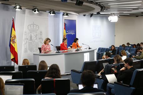 20/09/2022. Rueda de prensa tras el Consejo de Ministros: Ribera, Rodríguez y Darias