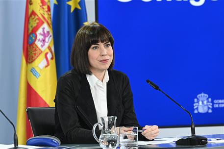 20/12/2022. Rueda de prensa tras el Consejo de Ministros: Rodríguez, Calviño, Llop y Morant. La ministra de Ciencia e Innovación, Diana Mora...