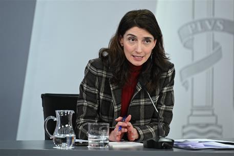 20/12/2022. Rueda de prensa tras el Consejo de Ministros: Rodríguez, Calviño, Llop y Morant. La ministra de Justicia, Pilar Llop, durante su...