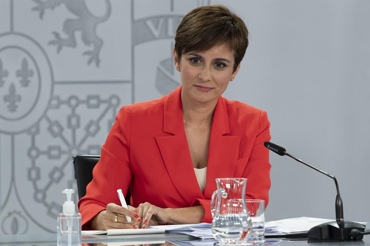 Isabel Rodríguez durante su intervención