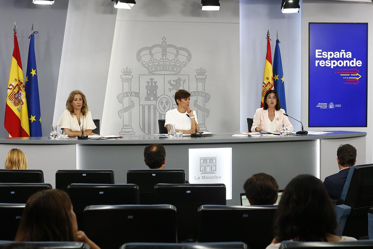 23/08/2022. Rueda de prensa tras el Consejo de Ministros