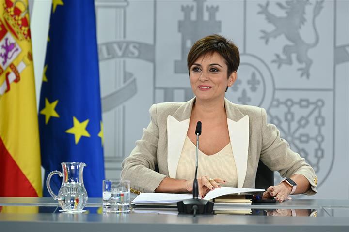 27/09/2022. Press conference after the Council of Ministers: Isabel Rodríguez. The Government Spokesperson and Minister for Territorial Poli...