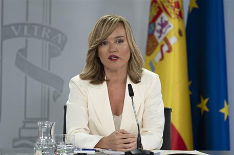 3/05/2023. Rueda de prensa tras el Consejo de Ministros: Nadia Calviño, Isabel Rodríguez y Pilar Alegría. La ministra de Educación y Formaci...