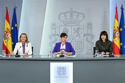7/03/2023. Press conference after the Council of Ministers. The Government Spokesperson and Minister for Territorial Policy, Isabel Rodrígue...