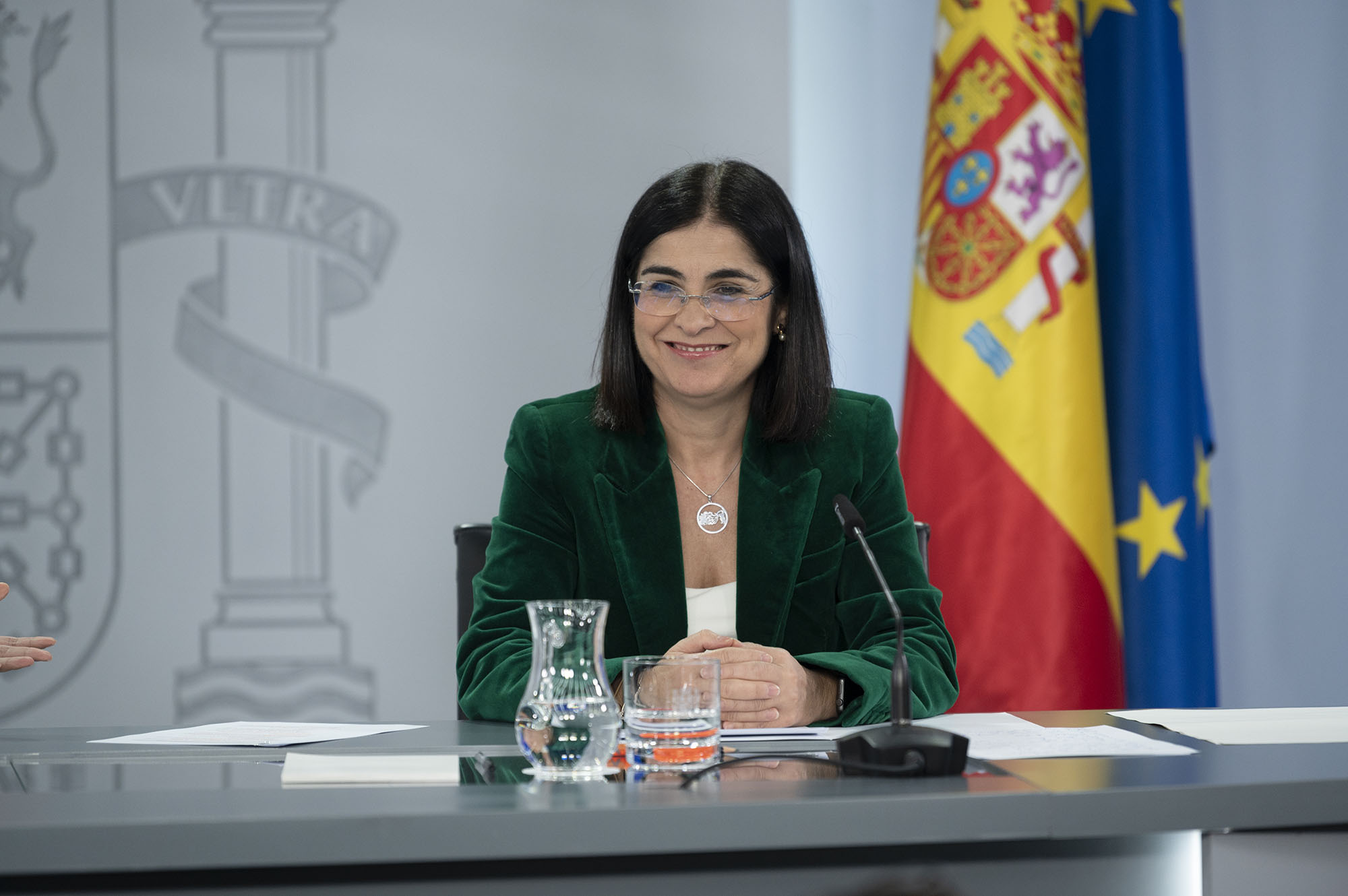 Carolina darias durante la rueda de prensa posterior al Consejo de Ministros