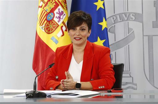14/11/2023. Press conference after the Council of Ministers. The acting Minister for Territorial Policy and Government Spokesperson, Isabel ...