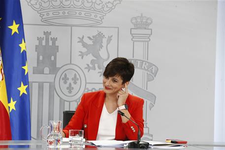 14/11/2023. Rueda de prensa tras el Consejo de Ministros. La ministra de Política Territorial y portavoz del Gobierno en funciones, Isabel R...