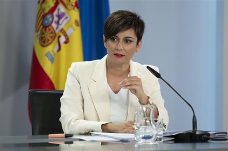 16/05/2023. Rueda de prensa tras el Consejo de Ministros: Isabel Rodríguez y José Luis Escriva. La ministra de Política Territorial y portav...