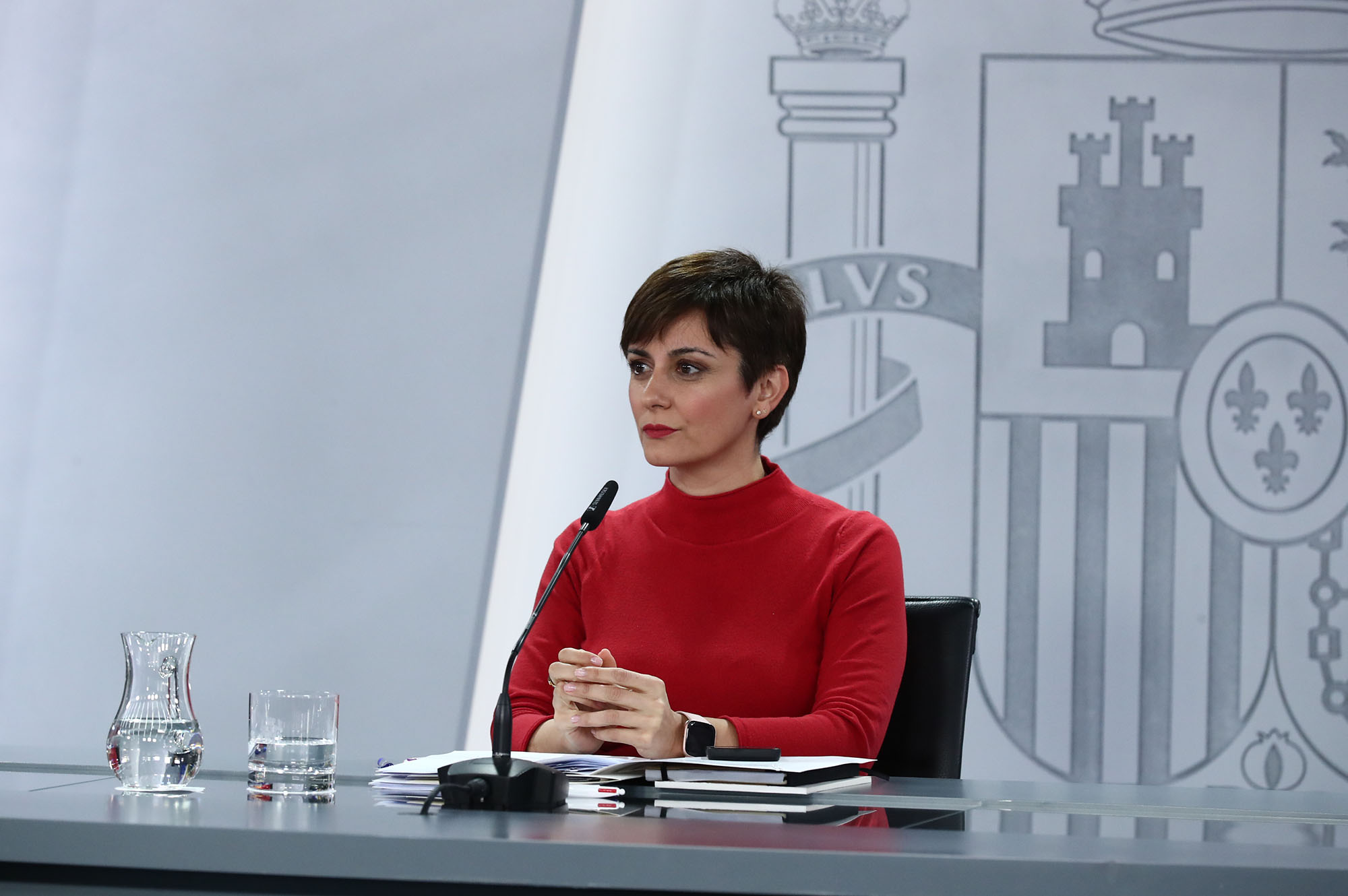 Isabel Rodríguez durante la rueda de prensa posterior al Consejo de Ministros