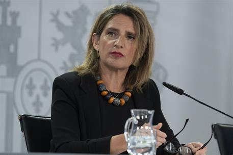 25/04/2023. Consejo de Ministros: Teresa Ribera. La vicepresidenta tercera y ministra para la Transición Ecológica y el Reto Demográfico, Te...