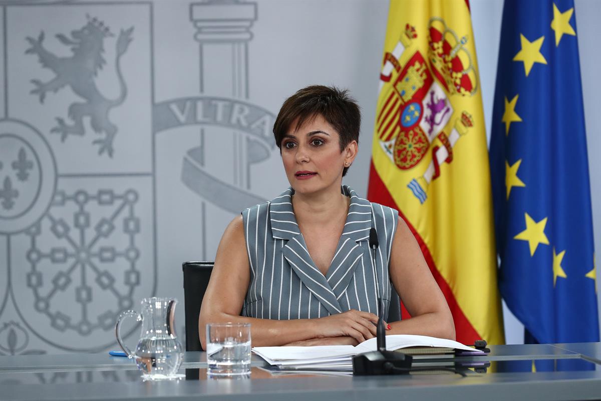 La ministra de Política Territorial y portavoz del Gobierno, Isabel Rodríguez