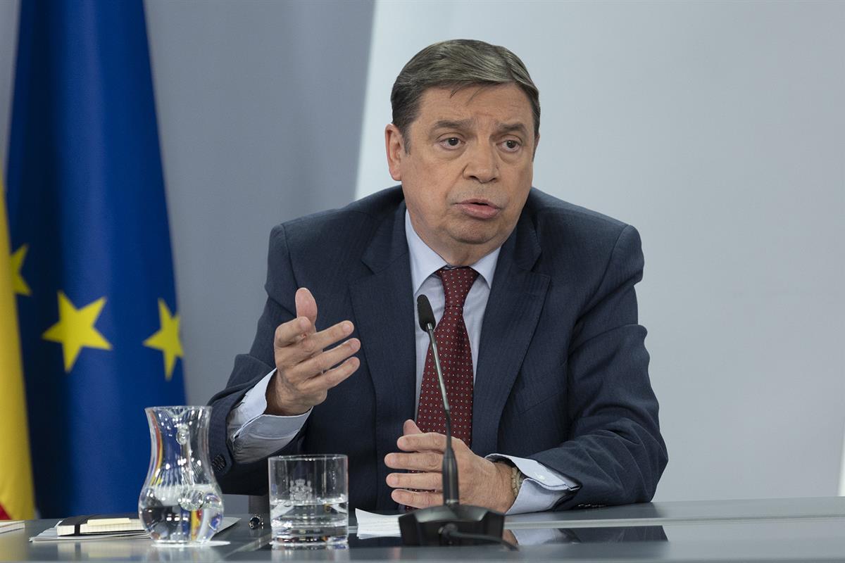 31/01/2023. Rueda de prensa tras el Consejo de Ministros: Isabel Rodríguez, Luis Planas y Félix Bolaños. El ministro de Agricultura, Pesca y...