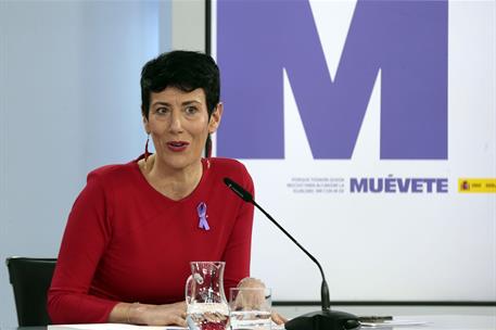 8/03/2024. Rueda de prensa tras el Consejo de Ministros extraordinario: Alegría, Grande-Marlaska, Redondo y Saiz. La ministra de Inclusión, ...