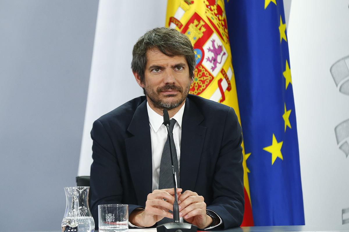 11/06/2024. Rueda de prensa tras el Consejo de Ministros: Teresa Ribera, Pilar Alegría, Ernest Urtasun y Pablo Bustinduy. Ernest Urtasun Dom...