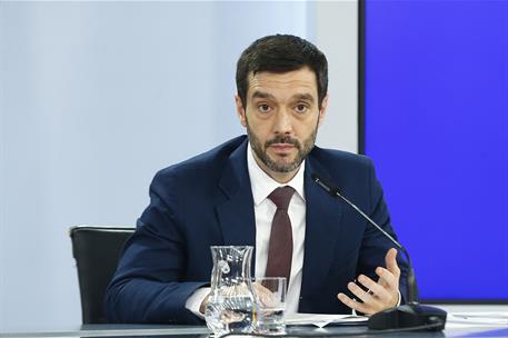 11/06/2024. Rueda de prensa tras el Consejo de Ministros: Teresa Ribera, Pilar Alegría, Ernest Urtasun y Pablo Bustinduy. El Ministro de Der...