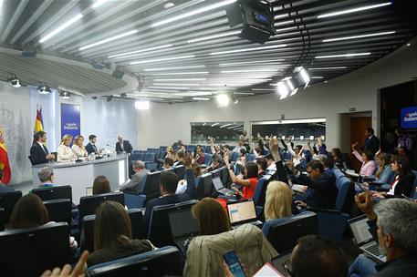 11/06/2024. Rueda de prensa tras el Consejo de Ministros: Teresa Ribera, Pilar Alegría, Ernest Urtasun y Pablo Bustinduy