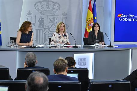 Mónica García, Pilar Alegría y Diana Morant