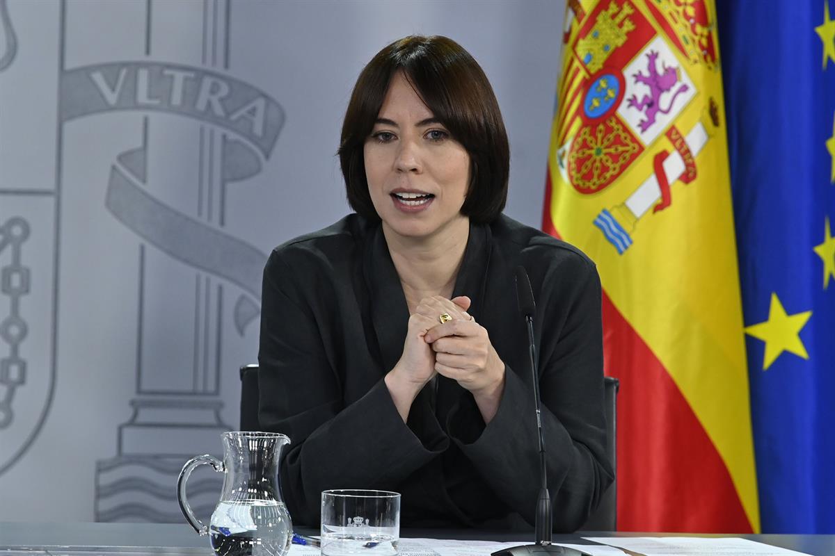 Diana Morant durante la rueda de prensa posterior al Consejo de Ministros