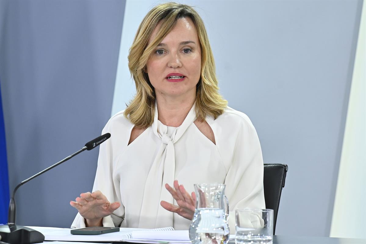 La ministra de Educación, Formación Profesional y Deportes y portavoz del Gobierno, Pilar Alegría