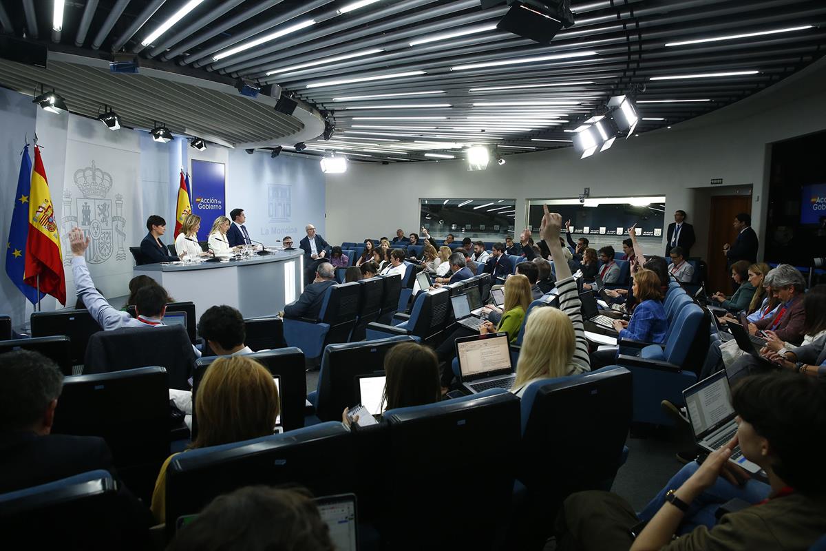 Rueda de prensa posterior al Consejo de Ministros