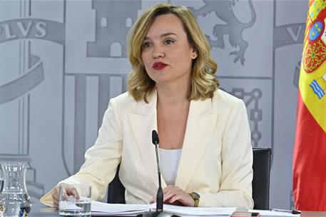 10/06/2025. Rueda de prensa tras el Consejo de Ministros: José Manuel Albares y Pilar Alegría