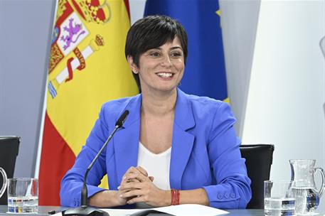 14/10/2025. Rueda de prensa tras el Consejo de Ministros: Redondo, Rodríguez, Alegría y García. La ministra de Vivienda y Agenda Urbana, Isa...