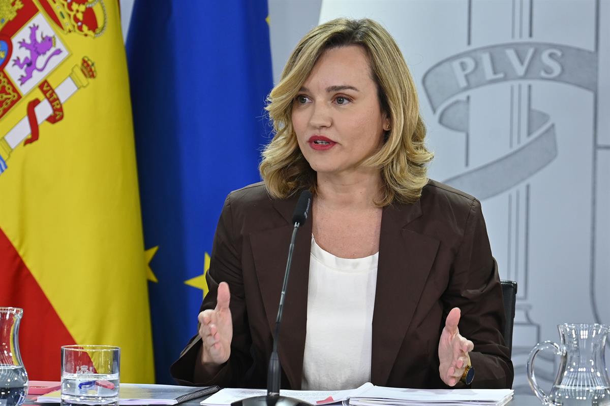 La ministra de Educación, Formación Profesional y Deportes y portavoz del Gobierno, Pilar Alegría