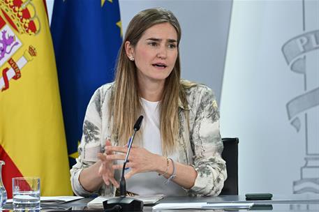 17/06/2025. Rueda de prensa tras el Consejo de Ministros: Sara Aagesen y Pilar Alegría. La ministra para la Transición Ecológica y el Reto D...