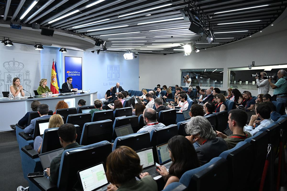 Rueda de prensa posterior al Consejo de Ministros