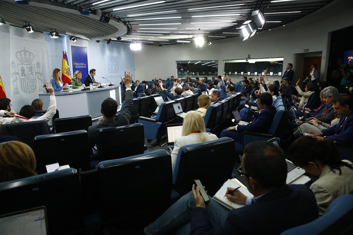 Rueda de prensa posterior al Consejo de Ministros