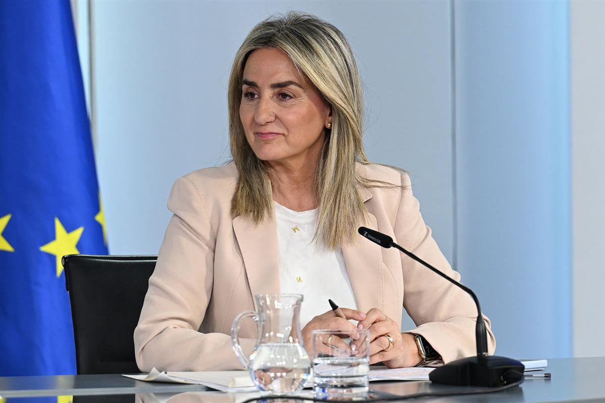 La ministra de Educaci&oacute;n, Formaci&oacute;n Profesional y Deportes, Milagros Tol&oacute;n, en la rueda de prensa tras el Consejo de Ministros