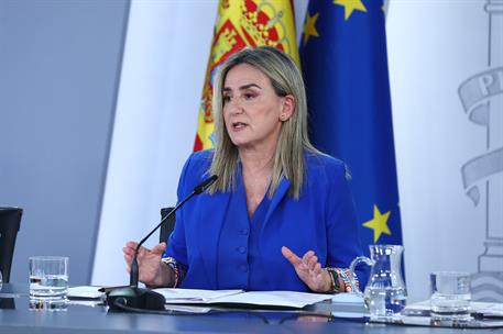 12/05/2026. Rueda de prensa tras el Consejo de Ministros. La ministra de Educación, Formación Profesional y Deportes, Milagros Tolón, interv...