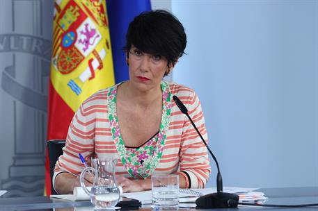 16/06/2026. Rueda de prensa tras el Consejo de Ministros. La ministra de Inclusión, Seguridad Social y Migraciones y portavoz del Gobierno, ...