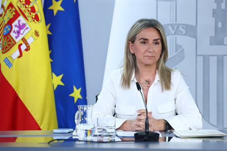 16/06/2026. Rueda de prensa tras el Consejo de Ministros. La ministra de Educación y Formación Profesional y Deportes, Milagros Tolón, duran...