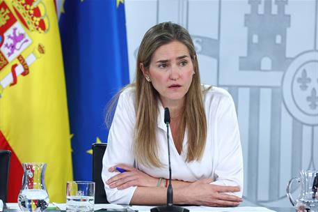 17/03/2026. Rueda de prensa tras el Consejo de Ministros: Sara Aagesen. La vicepresidenta tercera y ministra para la Transición Ecológica y ...