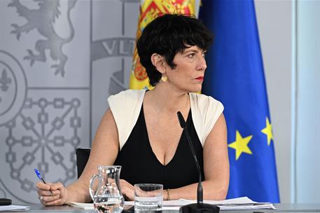 21/07/2026. Rueda de prensa tras el Consejo de Ministros. La ministra de Inclusión, Seguridad Social y Migraciones, y portavoz del Gobierno,...