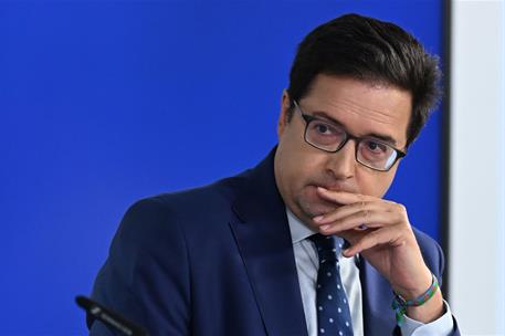 23/06/2026. Rueda de prensa tras el Consejo de Ministros: López. El ministro para la Transformación Digital y de la Función Publíca, Óscar L...