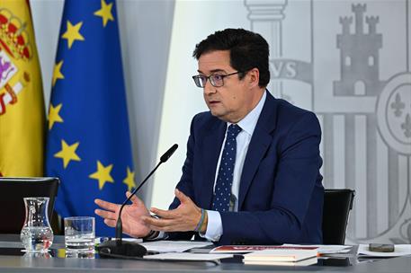 26/05/2026. Consejo de Ministros: Óscar López. El ministro para la Transformación Digital y de la Función Publíca, Óscar López, durante la r...