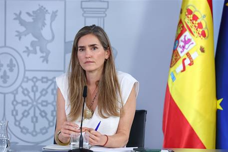 29/06/2026. Rueda de prensa tras el Consejo de Ministros. La vicepresidenta tercera del Gobierno y ministra para la Transición Ecológica y e...