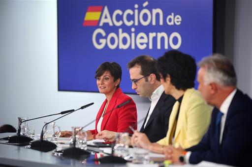 29/09/2026. Press conference after the Council of Ministers. The Minister for Housing and Urban Agenda, the First Vice-President and Ministe...