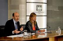 Alfredo P&eacute;rez Rubalcaba y Leire Paj&iacute;n