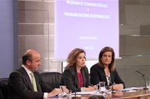 Consejo de Ministros: Soraya Sáenz, Báñez y De Guindos 