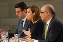 Consejo de Ministros: Sáenz de Santamaría, Montoro y Soria Consejo de Ministros: Sáenz de Santamaría, Montoro y Soria