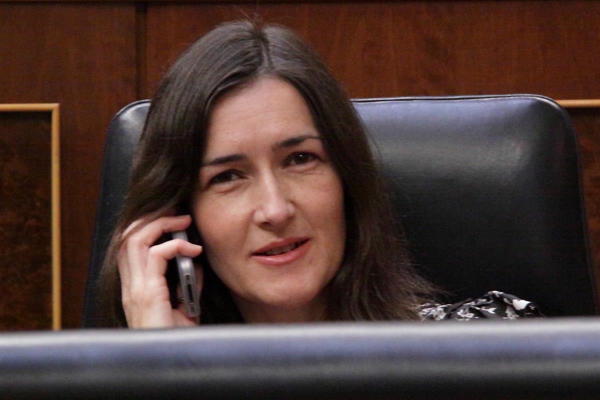 28/06/2011. Imágenes del Debate sobre el estado de la Nación. La ministra de Cultura, Ángeles González-Sinde, en el interior del Congreso de...