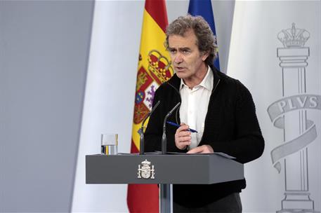 1/05/2020. Rueda de prensa telemática tras la reunión del Comité de Gestión de la Desescalada. Intervención de Fernando Simón, director del ...