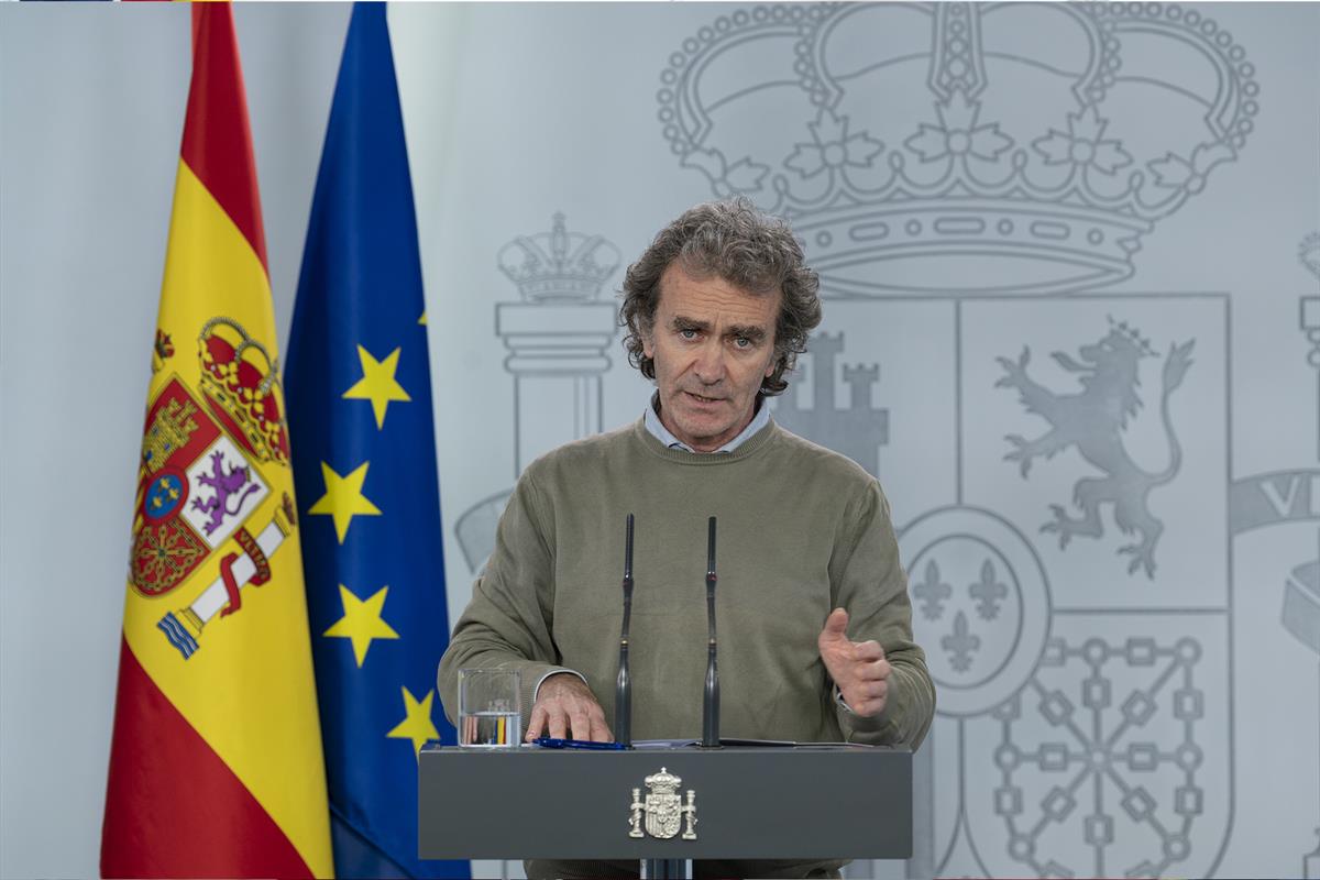 2/05/2020. Rueda de prensa telemática tras la reunión del Comité de Gestión de la Desescalada. Intervención de Fernando Simón, director del ...