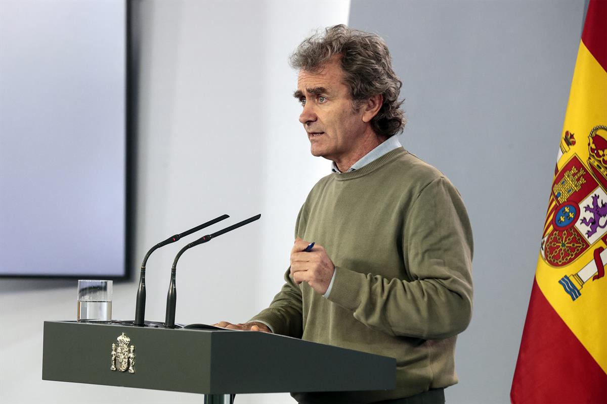 3/05/2020. Rueda de prensa telemática tras la reunión del Comité de Gestión de la Desescalada. Intervención de Fernando Simón, director del ...