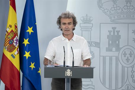 4/05/2020. Rueda de prensa telemática tras la reunión del Comité de Gestión de la Desescalada. Intervención de Fernando Simón, director del ...