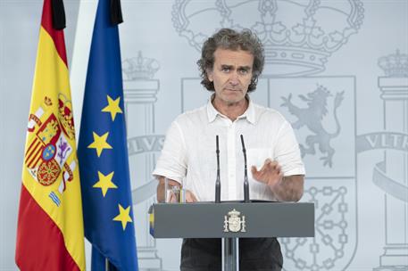 5/06/2020. Rueda de prensa telemática tras la reunión del Comité de Gestión de la Desescalada. Intervención de Fernando Simón, director del ...